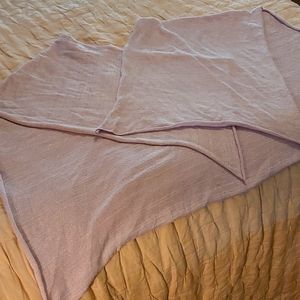 Lavendar with silver knit shawl wrap